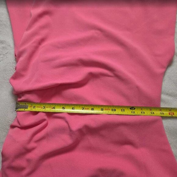 New XL By Anthropologie The Maya ruched cowl-neck dress in pink - Picture 11 of 12